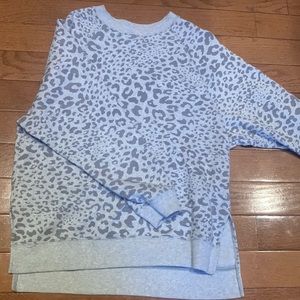 American eagle leopard print crewneck
